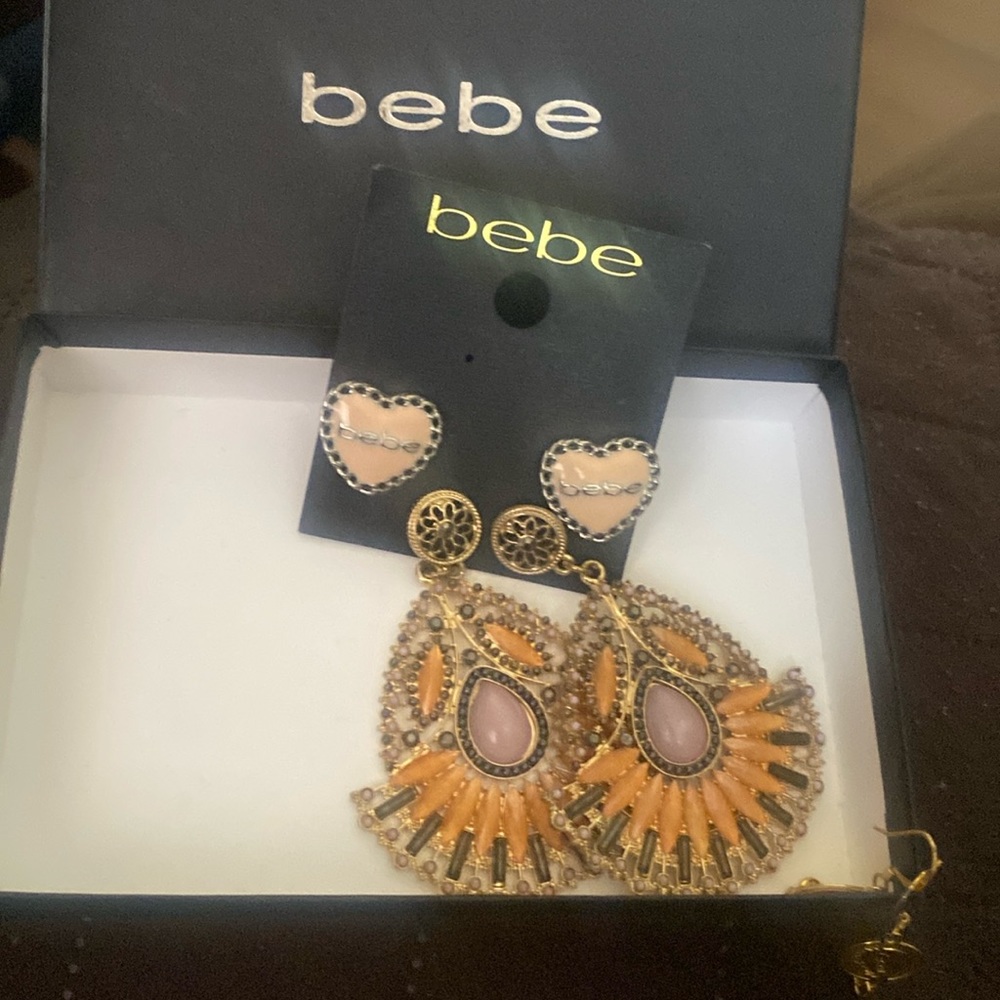 Two sets bebe earrings